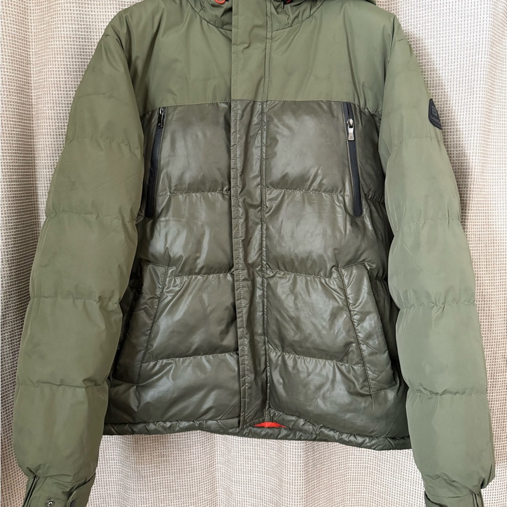 Men's Green Puffer Jacket